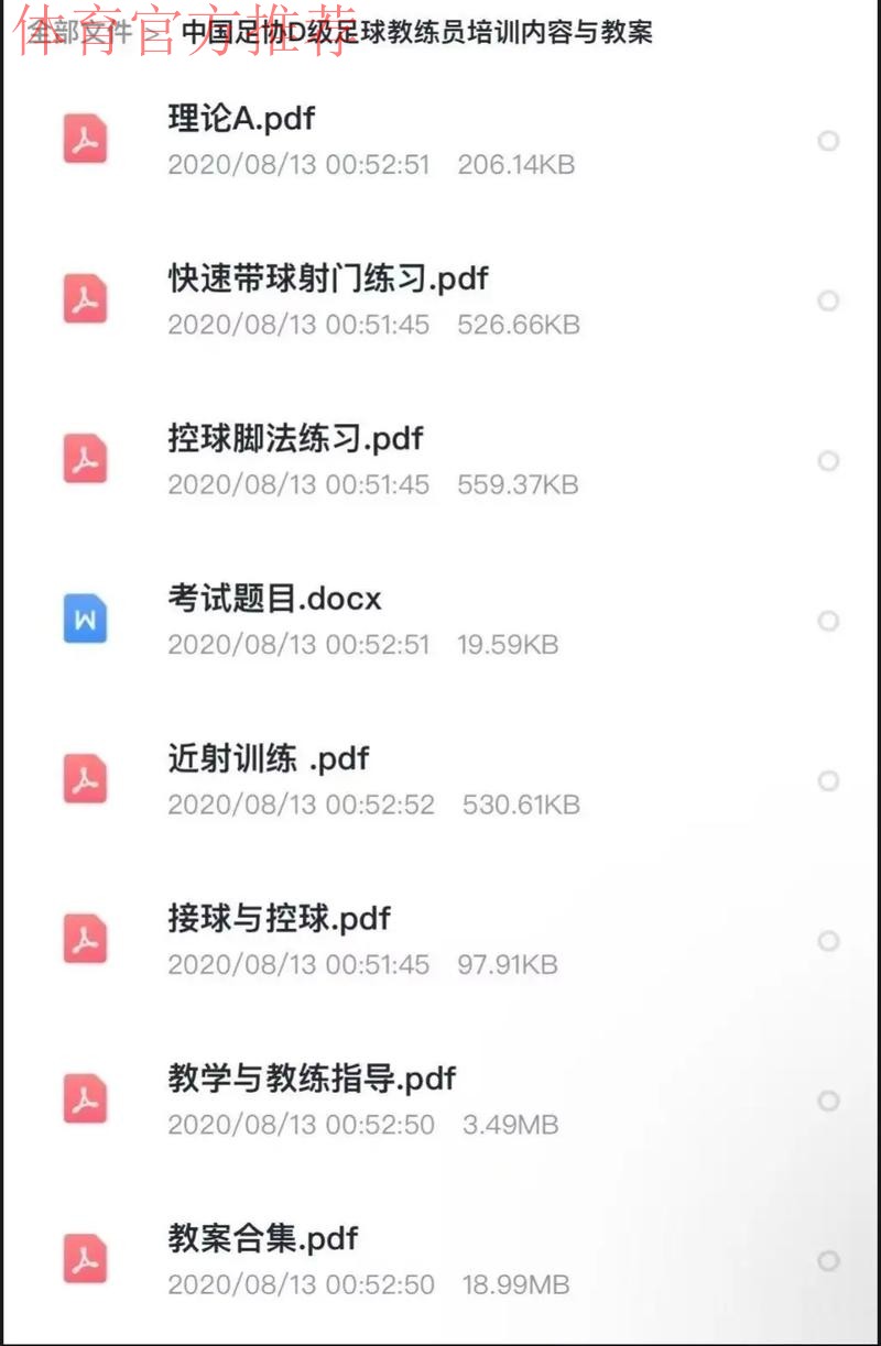 中国足协组织开设精英青训教练员线上培训课程